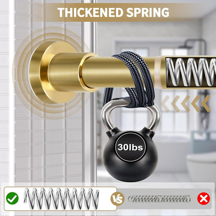 Barra de cortina de ducha negra de 36 a 84 pulgadas (3 - 7 pies) - Quierox - Tienda Online