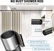 Barra de cortina de ducha negra de 36 a 84 pulgadas (3 - 7 pies) - Quierox - Tienda Online