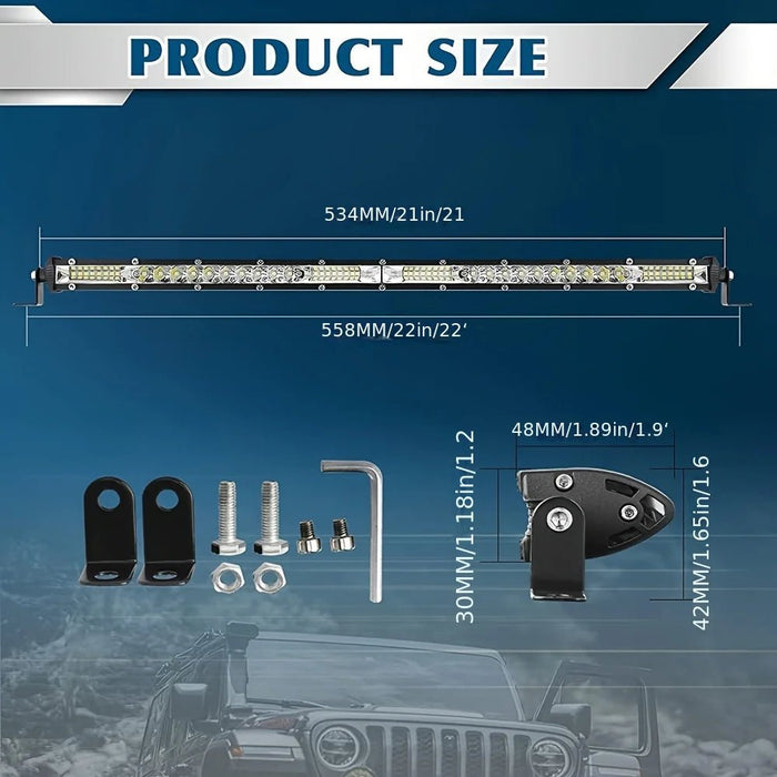 Barra de luz LED de 20 pulgadas todoterreno - Quierox - Tienda Online