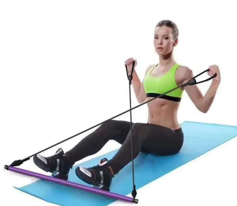 Barra de Pilates portátil, bandas de resistencia para Yoga, barras de tracción elásticas - Quierox - Tienda Online