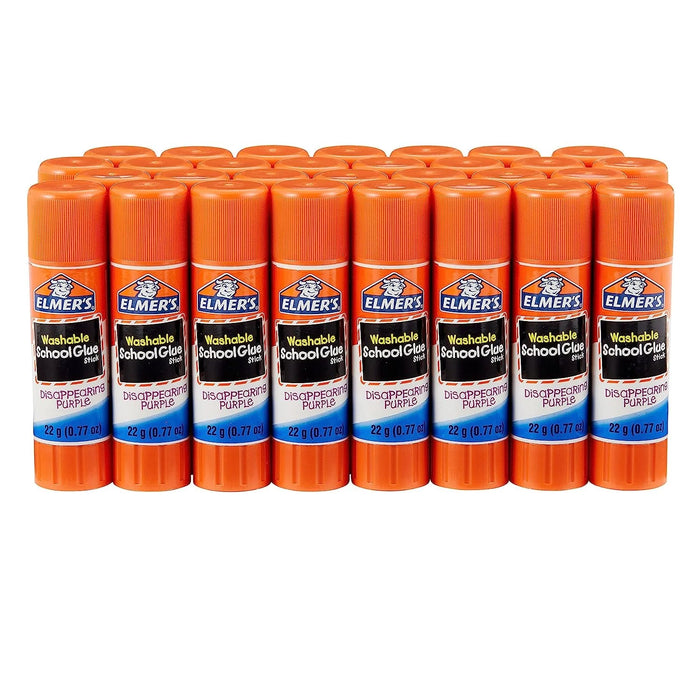 Barras de pegamento escolar Elmer's, lavables, moradas, 7 gramos, 30 unidades - Quierox - Tienda Online