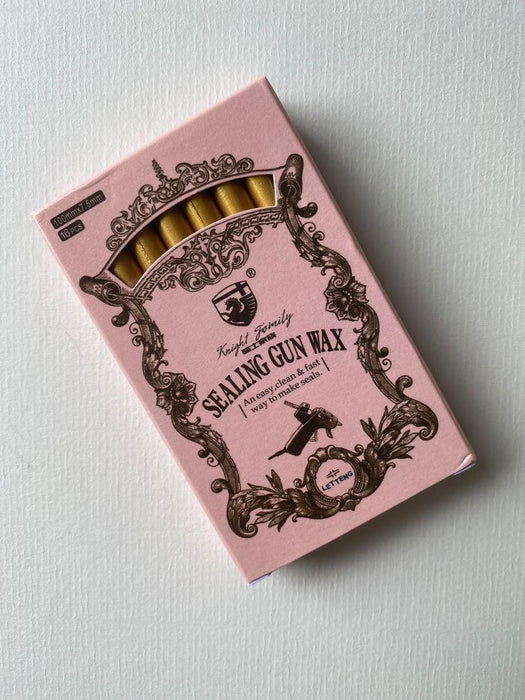 Barras de sellado de cera BNIB oro amarillo y sello personalizado - Quierox - Tienda Online