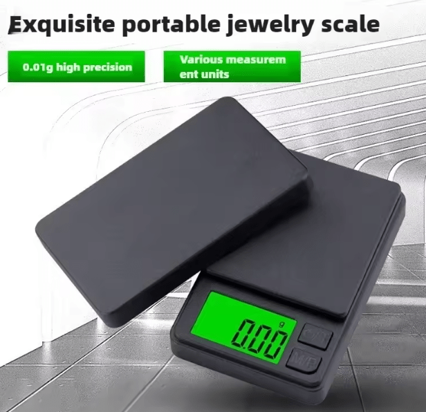 Báscula de bolsillo de precisión 1000 g x 0,01 g - Balanza digital de gramos - Quierox - Tienda Online