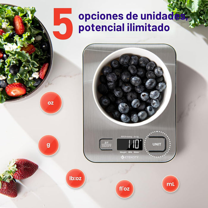Báscula de cocina digital multifunción Etekcity, báscula de alimentos - Quierox - Tienda Online