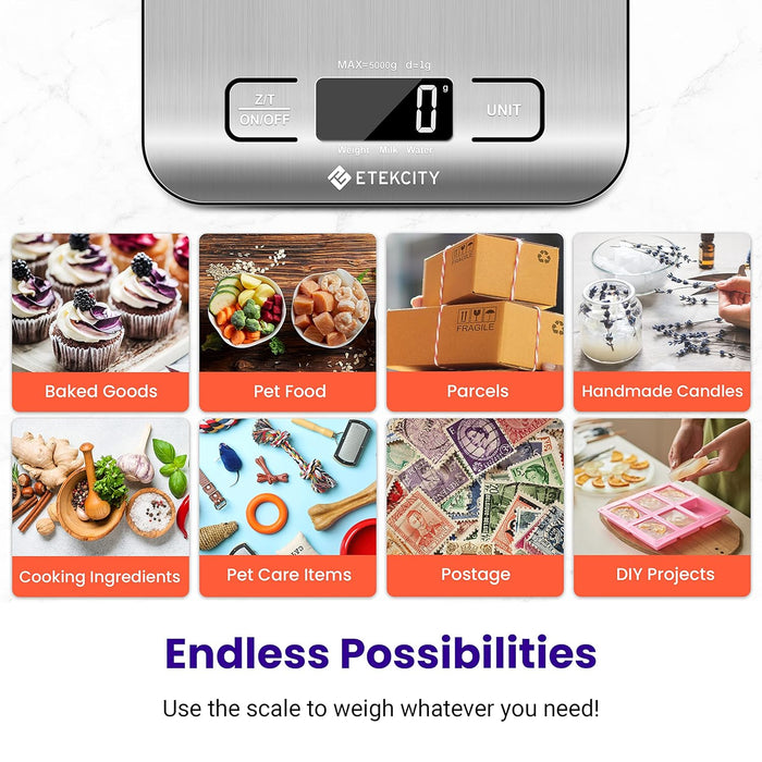 Báscula de cocina digital multifunción Etekcity, báscula de alimentos - Quierox - Tienda Online