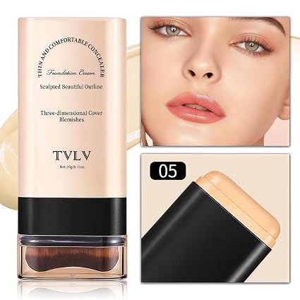 Base de maquillaje en crema TVLV con brocha incorporada 20 g (05 Honey) - Quierox - Tienda Online