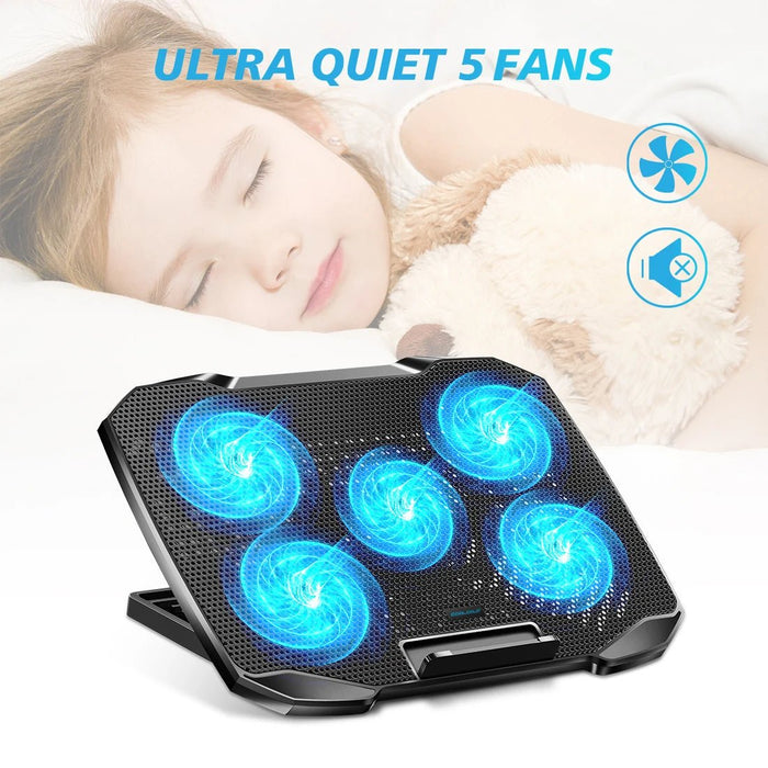 Base de refrigeración para portátil COOLCOOLD para portátiles con soporte para teléfono. - Quierox - Tienda Online