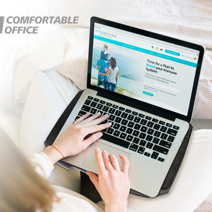 Base de refrigeración para portátil COOLCOOLD para portátiles con soporte para teléfono. - Quierox - Tienda Online