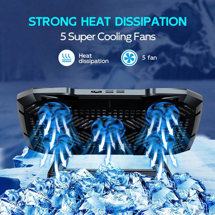 Base de refrigeración para portátil COOLCOOLD para portátiles con soporte para teléfono. - Quierox - Tienda Online