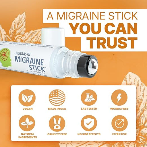 Basic Vigor Migrastil Migraine Stick Rollon - Refrescante y reconfortante para tu cabeza - Quierox - Tienda Online