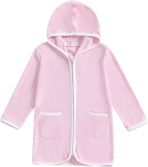 Bata de baño para niños Manga larga con Cremallera y Capucha - Quierox - Tienda Online