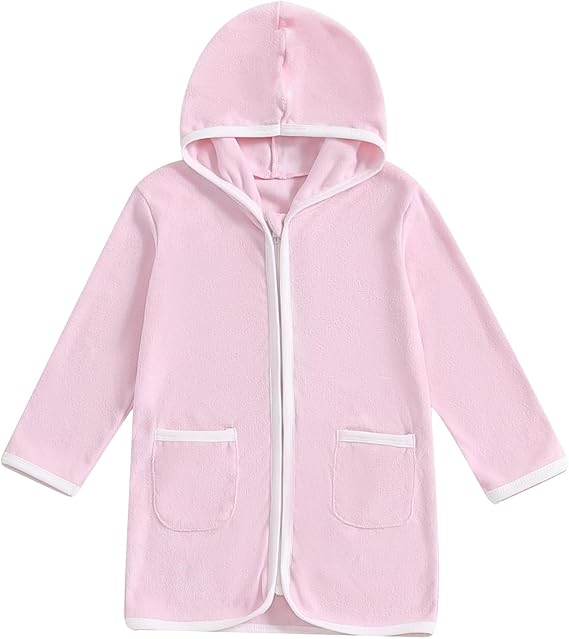 Bata de baño para niños Manga larga con Cremallera y Capucha - Quierox - Tienda Online