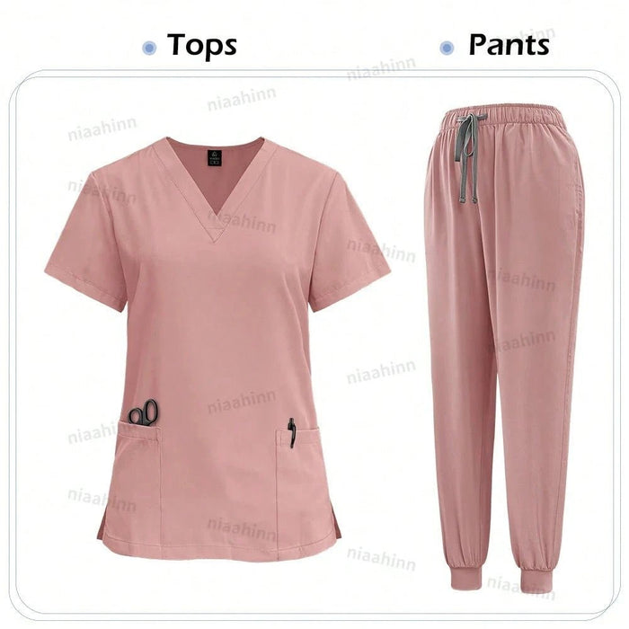 Bata quirúrgica médica de enfermería de alta calidad con elástico para mujer - Quierox - Tienda Online