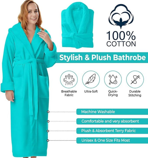 Batas de rizo de algodón para mujeres y hombres - Quierox - Tienda Online