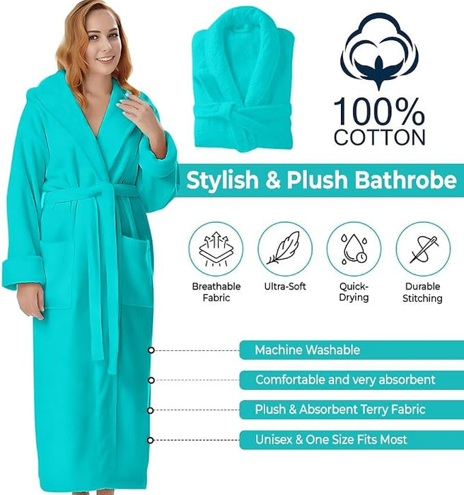 Batas de rizo de algodón para mujeres y hombres - Quierox - Tienda Online