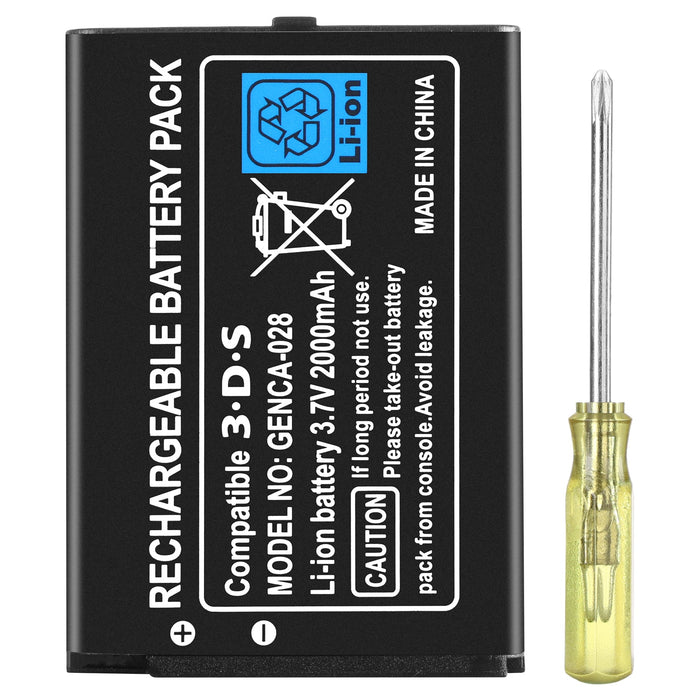 Batería de repuesto 3,6 V 2000mAh para baterías de Nintendo 3DS 2000mAh - Quierox - Tienda Online
