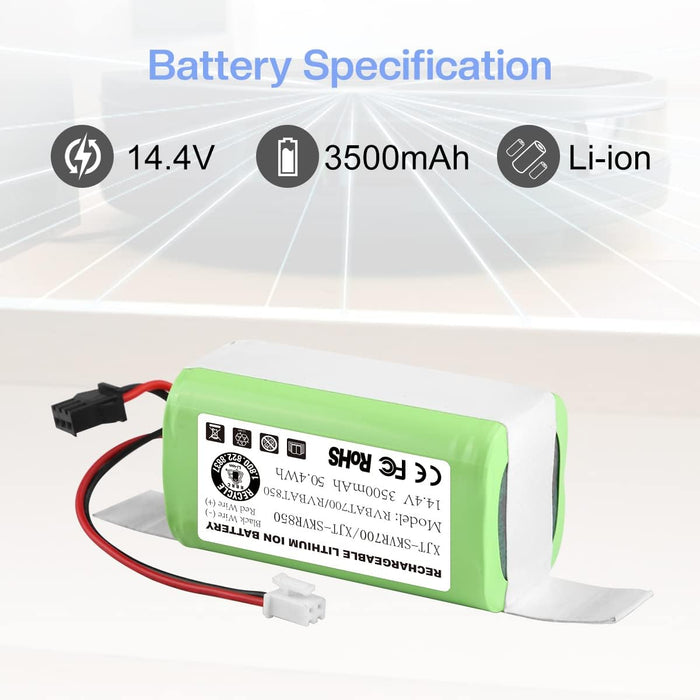 Batería de repuesto de 14.4V 3.5Ah para robot Shark Ion RVBAT850 RVBAT700 - Quierox - Tienda Online