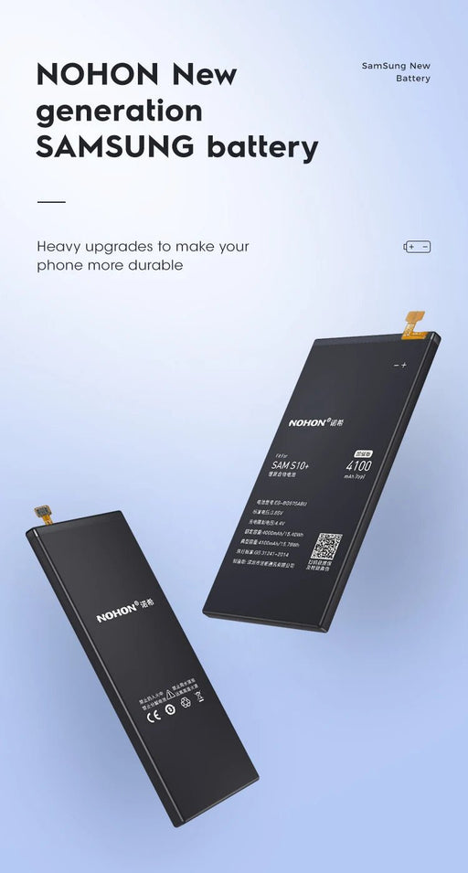 Batería de repuesto NOHON para telefono Samsung Galaxy S10+ de 4000mAh - Quierox - Tienda Online