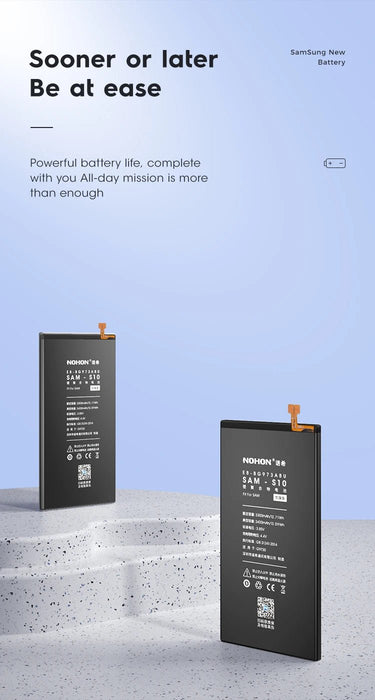 Batería de repuesto NOHON para telefono Samsung Galaxy S10+ de 4000mAh - Quierox - Tienda Online