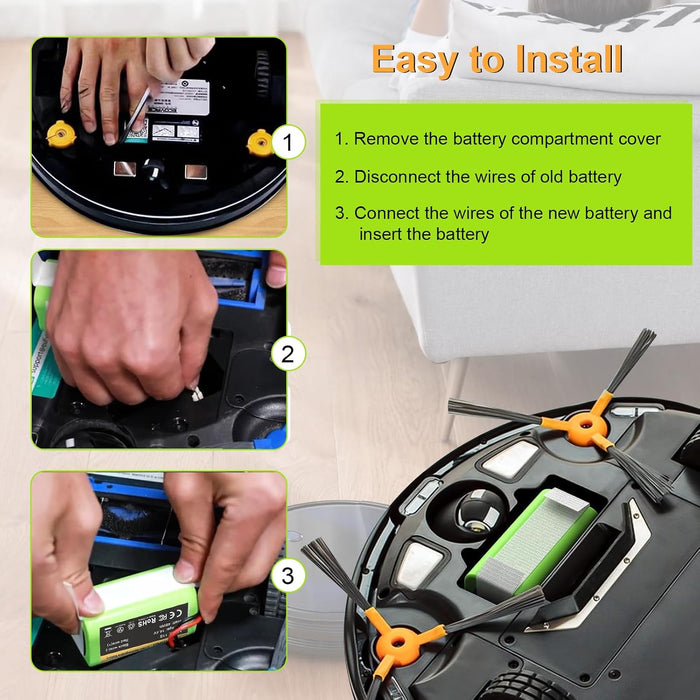 Batería de repuesto para Eufy RoboVac 11, Compatible con Eufy RoboVac - Quierox - Tienda Online