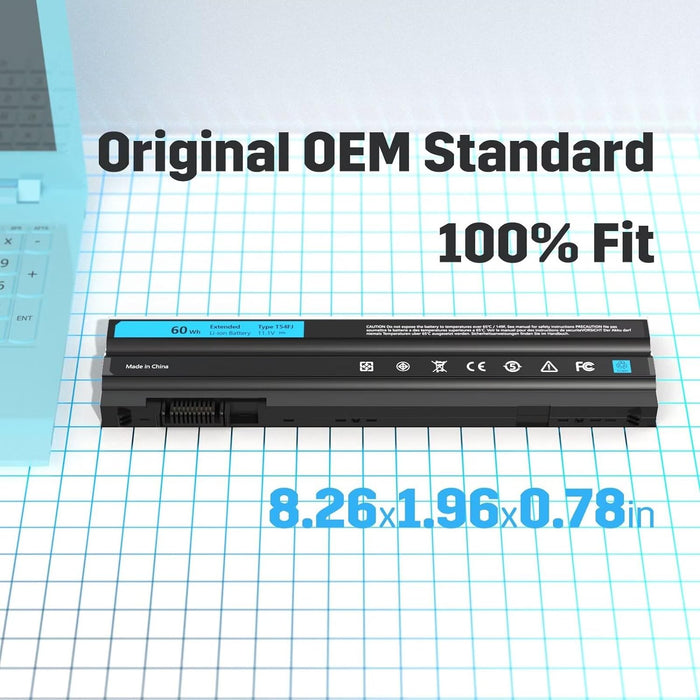 Batería de repuesto para laptop Dell TG T54FJ 60WH M5Y0X E6420 E5420 - Quierox - Tienda Online