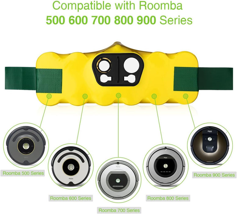 Batería de repuesto Powerextra de 4,0 Ah y 14,4 V compatible con Roomba - Quierox - Tienda Online