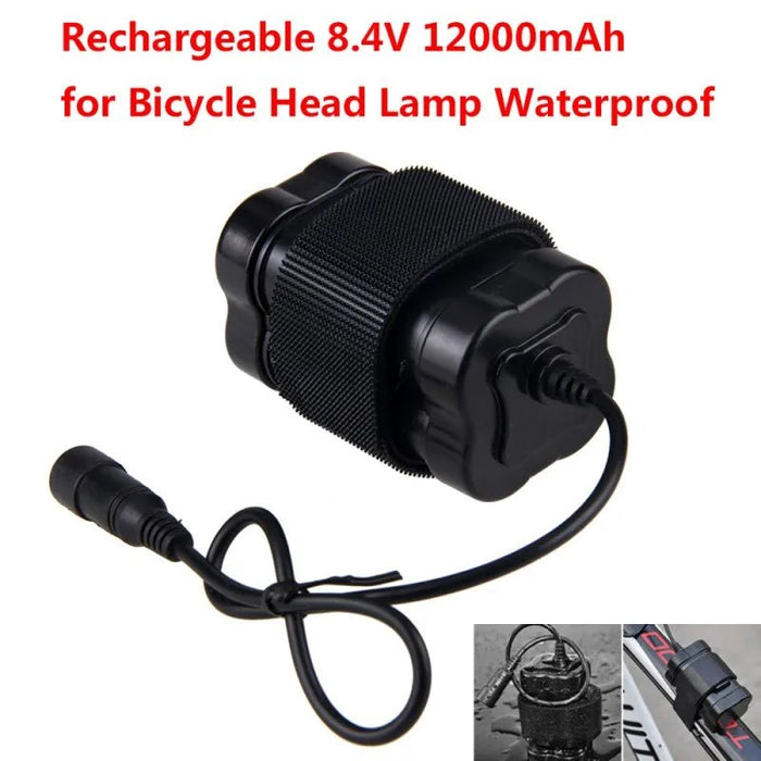 Batería impermeable para luz LED de bicicleta, 8,4 V, 12000mAh - Quierox - Tienda Online
