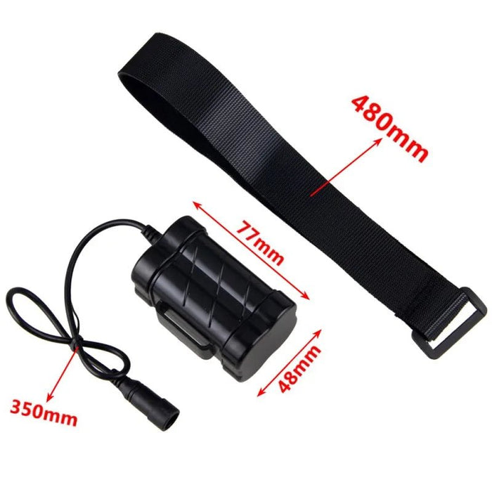 Batería impermeable para luz LED de bicicleta, 8,4 V, 12000mAh - Quierox - Tienda Online