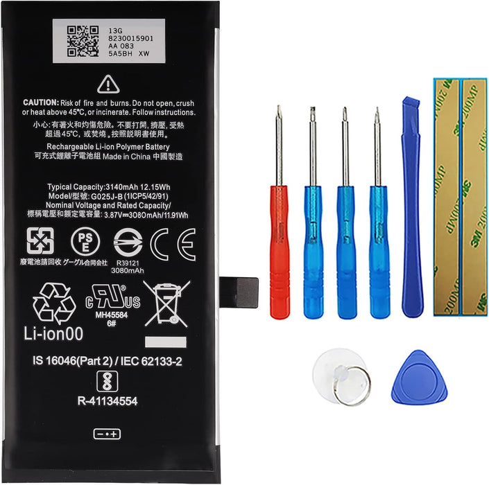 Batería recargable G025J - B compatible con Google Pixel 4A 4G G025J G025N con herramientas - Quierox - Tienda Online