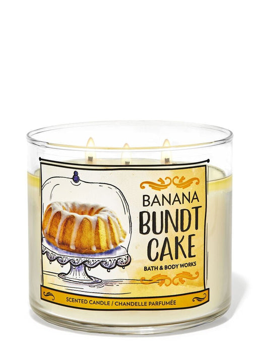 BATH & BODY Banana Bundt Cake vela aromatica - Quierox - Tienda Online