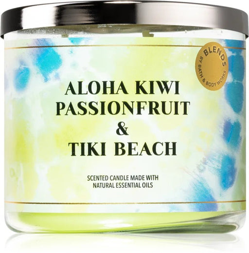 Bath & Body Works Aloha Kiwi Passionfruit & Tiki Beach vela aromatica - Quierox - Tienda Online