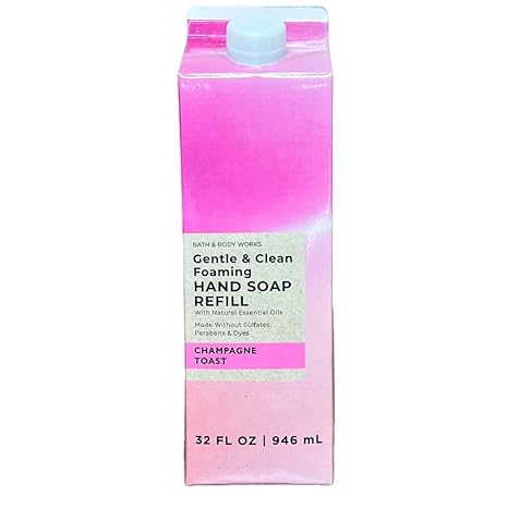 Bath & Body Works Recambio de jabón de manos espumoso suave y limpio Champagne Toast, 947 ml - Quierox - Tienda Online