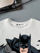 BATMAN X SHEIN Camiseta blanca cómoda e informal de manga corta con cuello redondo y estampado - Quierox - Tienda Online