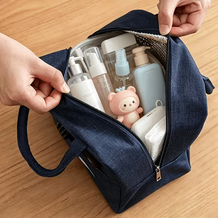 Bolsa de almacenamiento de mano aislada con estampado de oso de lámina de aluminio