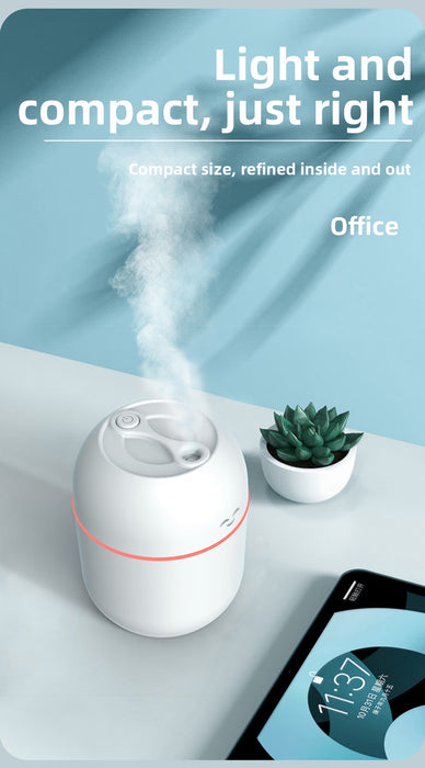Humidificador compacto adecuado para dormitorios ideal para aromaterapia