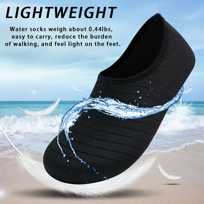 1 Par de Zapatos de Playa de Goma Neutra y Ligera, para Snorkel, Secado Rápido