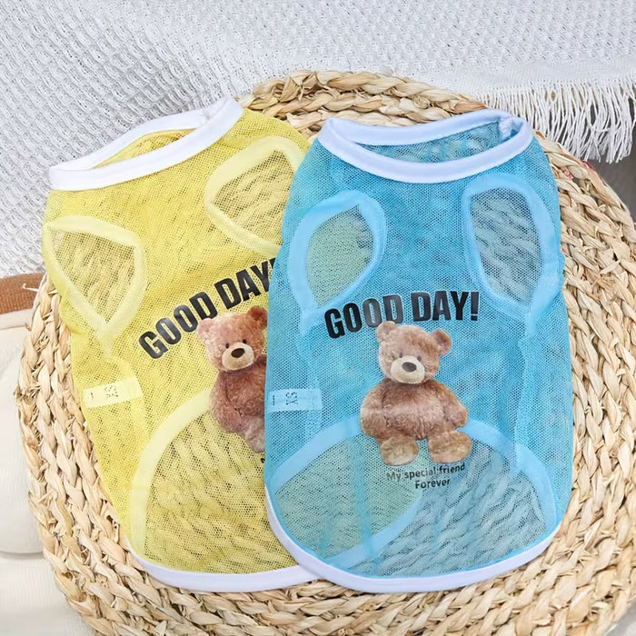 Ropa de Verano Universal para Gatos y Perros, Chaleco Estilo Anti-Suelto