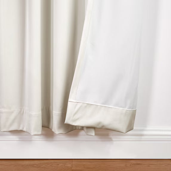SUN+BLK Juego de cortinas de terciopelo 100% opacas en color Moonbean, juego de 2 paneles 52" x 84"