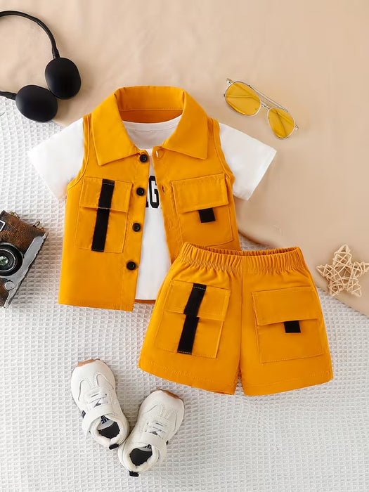 2pcs Conjunto de Estilo Urbano para Bebés y Niños Pequeño