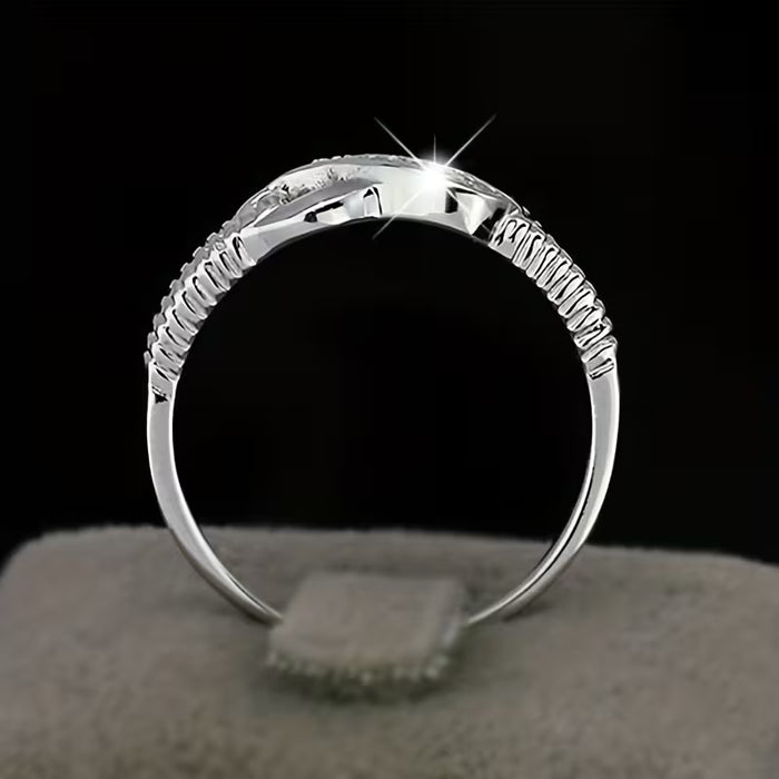 1pcs Anillo De Compromiso con Corazón Infinito Boda de Hombres