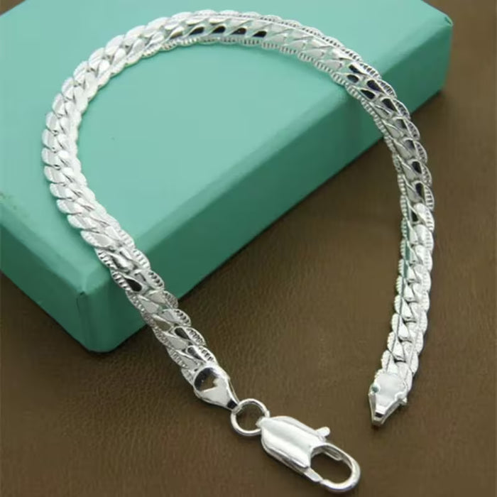 Pulsera de eslabones cubanos de 1 pieza, elegante y minimalista