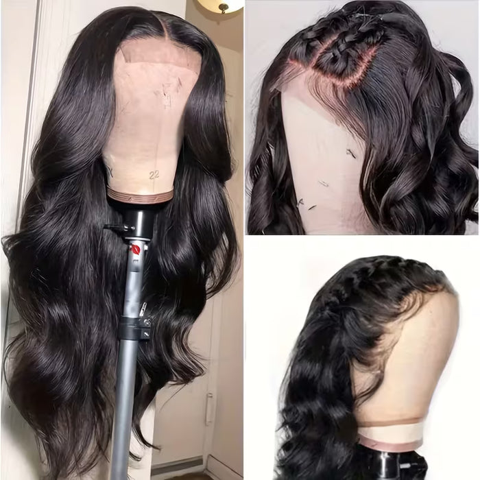 Pelucas de Encaje Frontal 4x4 con Densidad del 180%,Aspecto Natural de 26inch