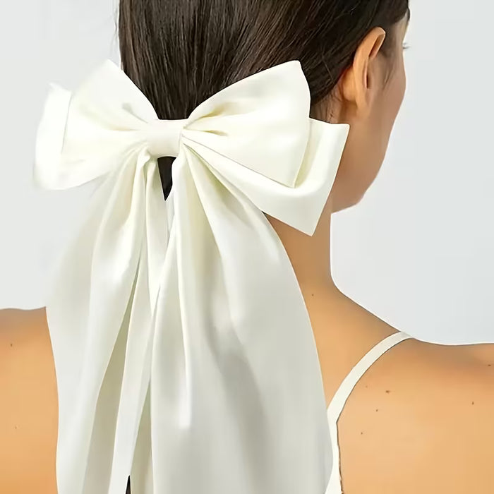 2 piezas de lazo de cinta para el pelo estilo limpio de color aleatorio