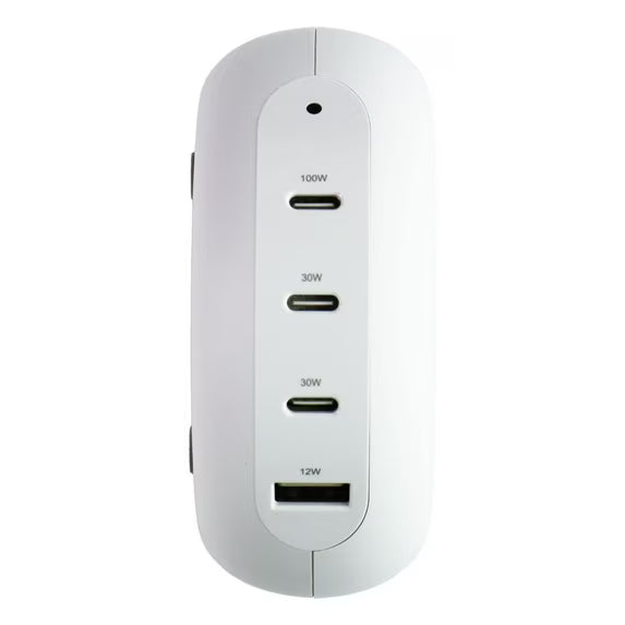 Hub PD multipuerto TYLT (100W) (USB-C/USB-A) con carga inalámbrica (PWRHUB100W-T)