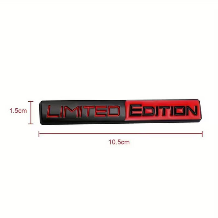 Emblema de metal 3D de edición limitada, calcomanía y pegatina