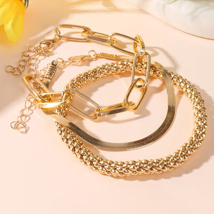 Conjunto de tres pulseras para mujeres