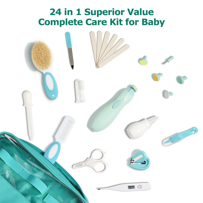 Lupantte Kit de cuidado y aseo para bebés 24 en 1