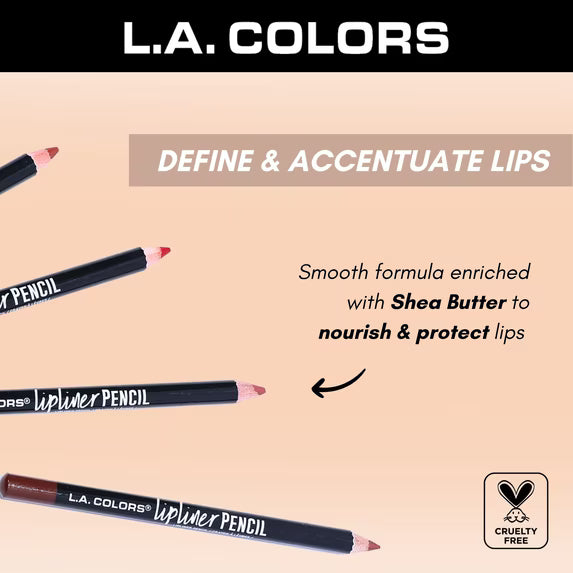 LA COLORS Lápiz delineador de labios, Rojo Eterno, 0.035 fl oz