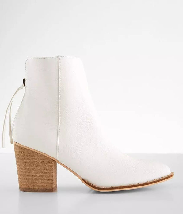 Beast Fashion Botín de tacón Weslee con cremallera para mujer - Quierox - Tienda Online