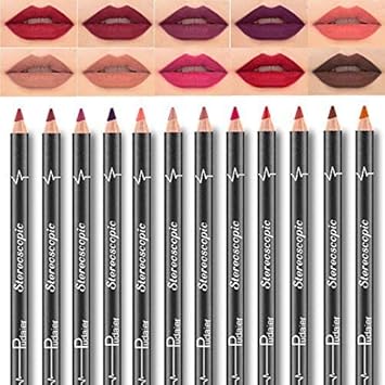 Beauty - Juego de 12 lápices labiales de maquillaje mate brillantes, larga duración - Quierox - Tienda Online
